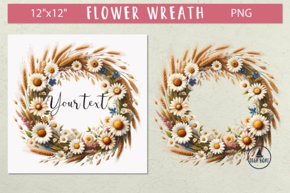 Daisy Flower Wreath: A Floral Frame for Wedding & Beyond
