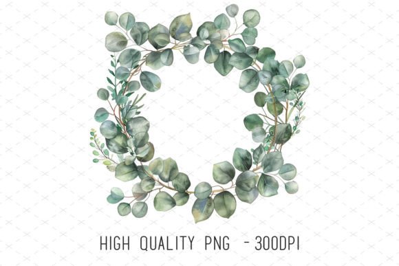 Designing with Botanical Grace: The Watercolor Eucalyptus Wreath