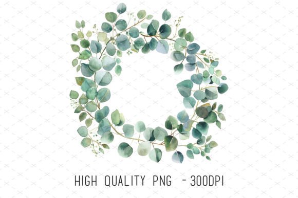 Eucalyptus Wedding Watercolor Wreath: A Design Essential