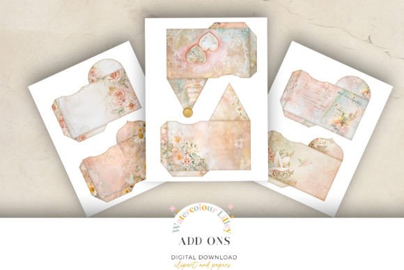The Shabby Chic Allure of Wedding Junk Journal Envelopes
