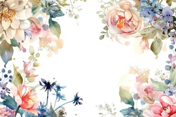 The Soft, Romantic Allure of the Watercolor Wedding Frame