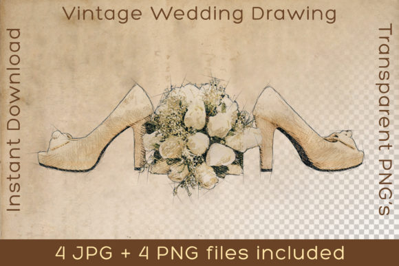 Timeless Elegance: Vintage Floral Shoe Art for Projects