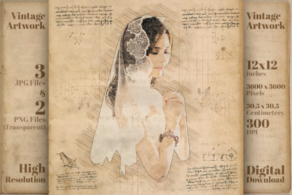 Timeless Romance: Integrating Vintage Sketch Art into Modern Projects