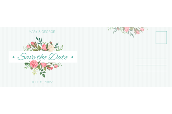 Wedding Postcard: Summer Bouquet Botanic