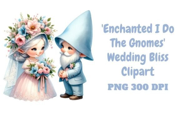 Whimsical Wedding Magic: Designing with Gnome Clipart